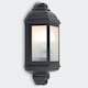 image 3 of ValueLights Kayleigh Black PIR Motion Sensor Outdoor Wall Light & Warm White LED Bulb | Black