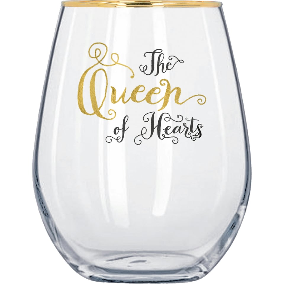 image 1 of V&A Alice in Wonderland Tumbler Set 350ml Set of 2 Clear