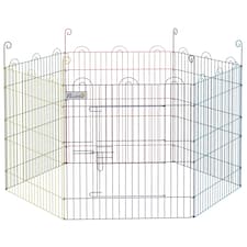 PawHut Pet Playpen Dog Puppy Crate Kennel w/ Door