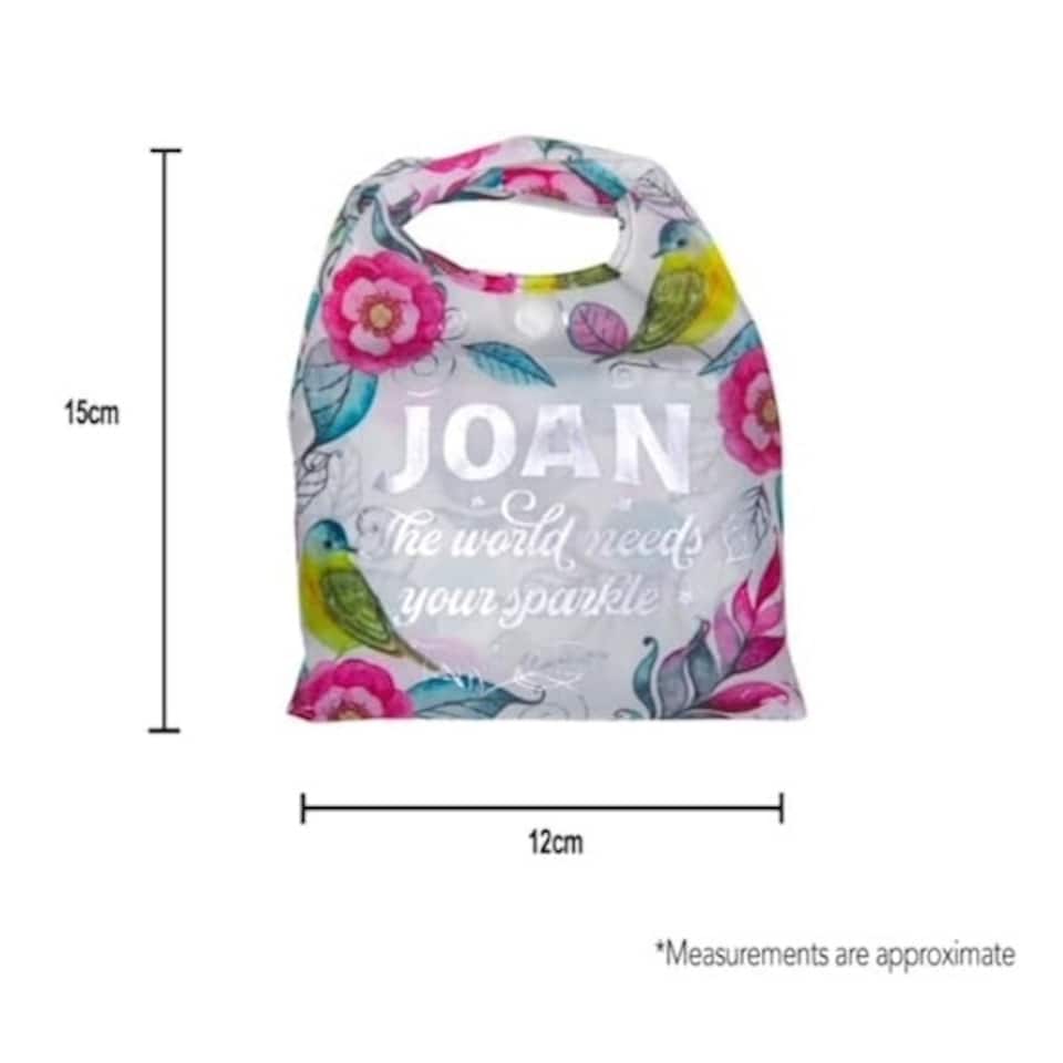 image 1 of History & Heraldry Personalised Sparkle Reusable Foldable Shopper Bag - Susan Multi