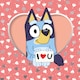 image 3 of BLUEY 'I LOVE YOU' VALENTINE'S DAY CARD