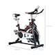 image 10 of Homcom Exercise Bike Adjustable Resistance Indoor Cycling Machine
