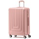 image 1 of Flight Knight Premium Lightweight Suitcase - Built-in Side Lock - 8 Spinner Wheels - ABS Hard Shell Carry On Or Check in Luggage - 100 Airlines Approved Pink | Rose Gold | Large