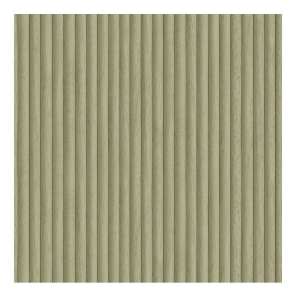 image 1 of Holden Décor Eastern Horizons Bevel Slat Wallpaper - Sage Green - 10m x 52cm Green