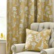 image 4 of Wylder Floral Jacquard Gold Eyelet Curtains 229 x 137cm
