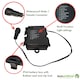 image 3 of 2.5m Bright Cool Ice White Connectable Icicle Lights 83 BATTERY Power LED 8 Modes Memory Timer Outdoor Weatherproof Christmas