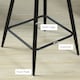 image 5 of HOMCOM Bar Stools Set of 2 Velvet-Touch Fabric Counter Bar Chairs Grey