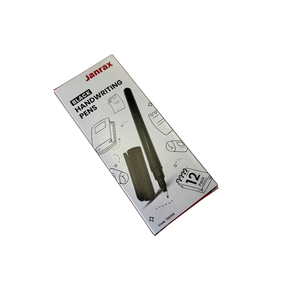 image 1 of Pack of 144 Black Handwriting Pens by Janrax