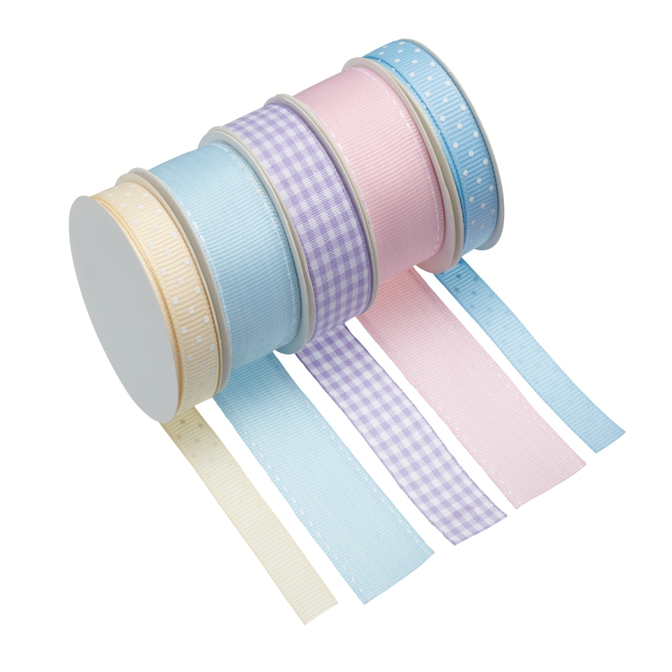 image 1 of KitchenCraft Ribbon Set Multicolour Pastel 5 Piece