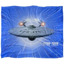 Star Trek All Shes Got Silky Supersoft Blanket | Blue | Blue/Grey/White | One Size | 1