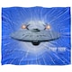 image 1 of Star Trek All Shes Got Silky Supersoft Blanket | Blue | Blue/Grey/White | One Size | 1