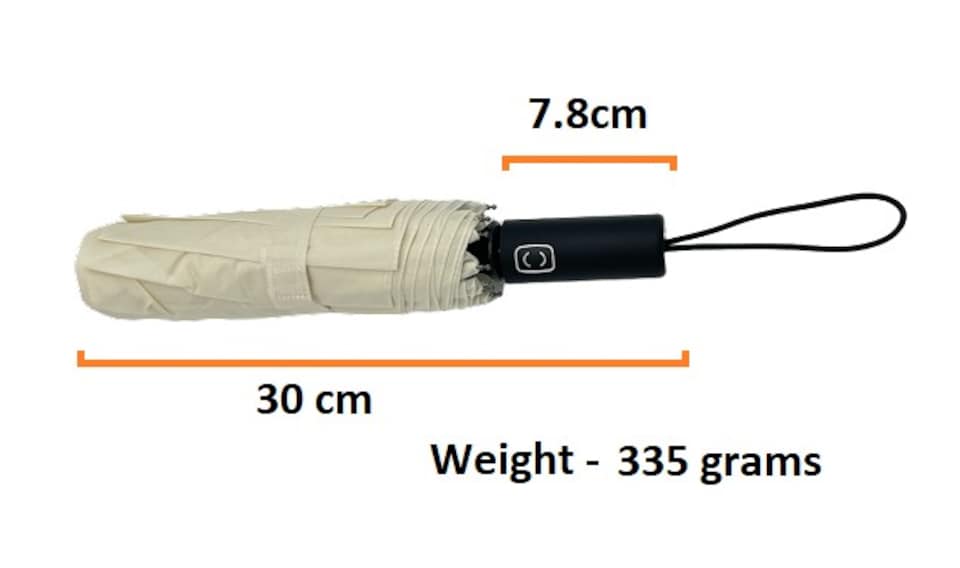 image 1 of S&d,Travel Umbrella Auto Open Close Compact Lightweight Strong Easy to Carry for Men and Women - Beige