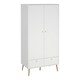 image 1 of Cumbria Wardrobe with 2 Doors + 2 Drawers White