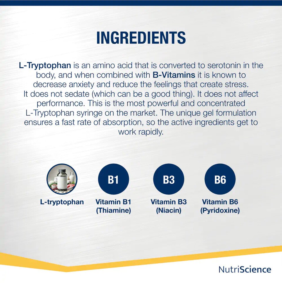 image 1 of NutriScience AnxiKalm Horse Calming Gel L Tryptophan Stress Relief Competition Supplement