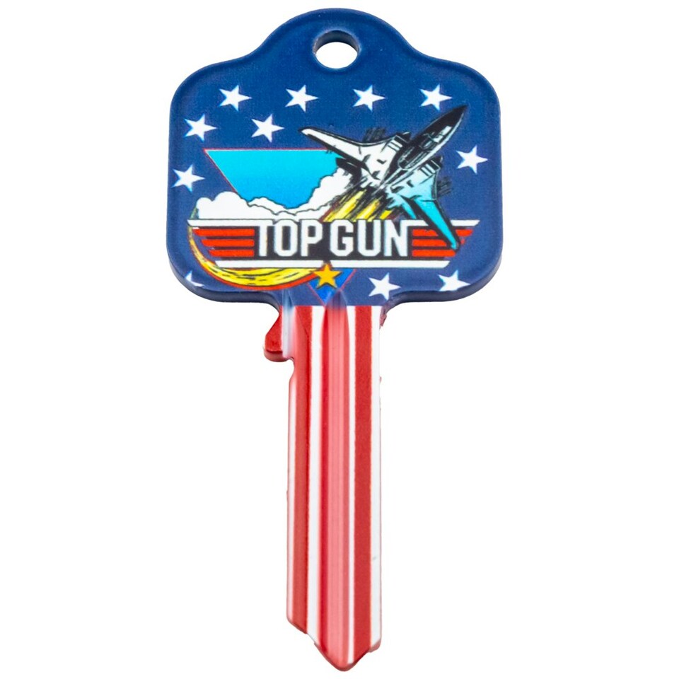 image 1 of Top Gun Blank Key - Blue/White/Red - One Size