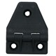 image 4 of 4 Pack Large Black Polyamide Leaf Hinge Reinforced Plastic 80x100mm Italian Black