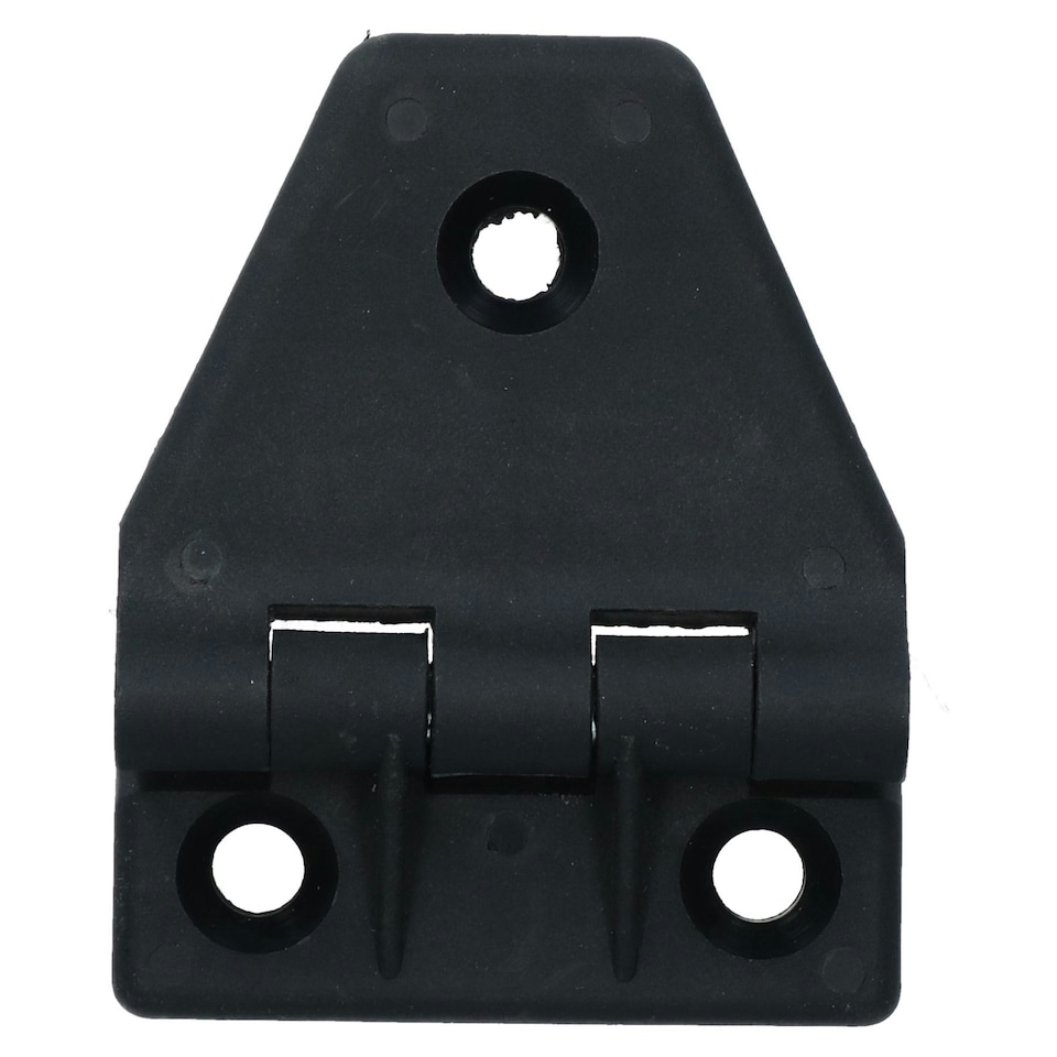 image 1 of 4 Pack Large Black Polyamide Leaf Hinge Reinforced Plastic 80x100mm Italian Black