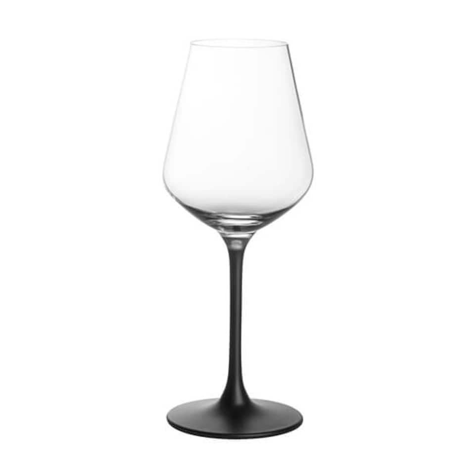 image 1 of Villeroy & Boch Manufacture Rock Noire Set of 4 Red Wine Goblets