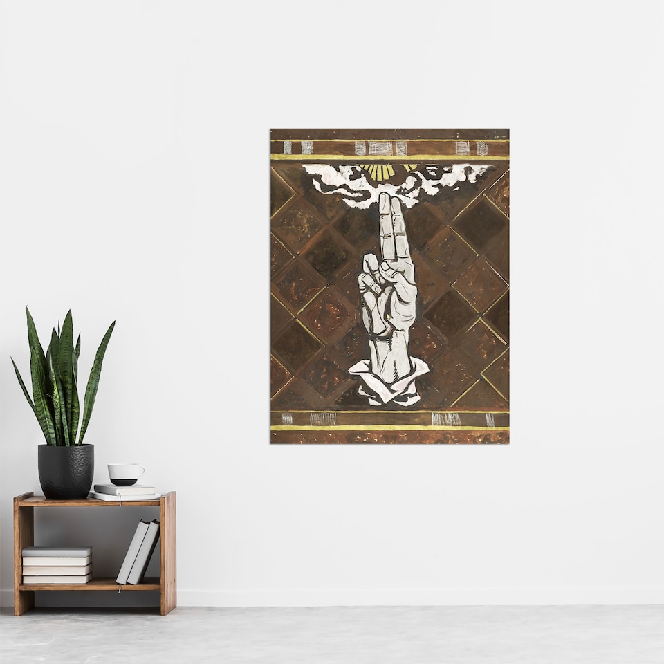 image 1 of Ulcerated Hand Painting Richard Roland Holst Huge Wall Art Poster Print 24X32"