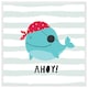 image 1 of Ahoy! whale (Picture Frame) White | S