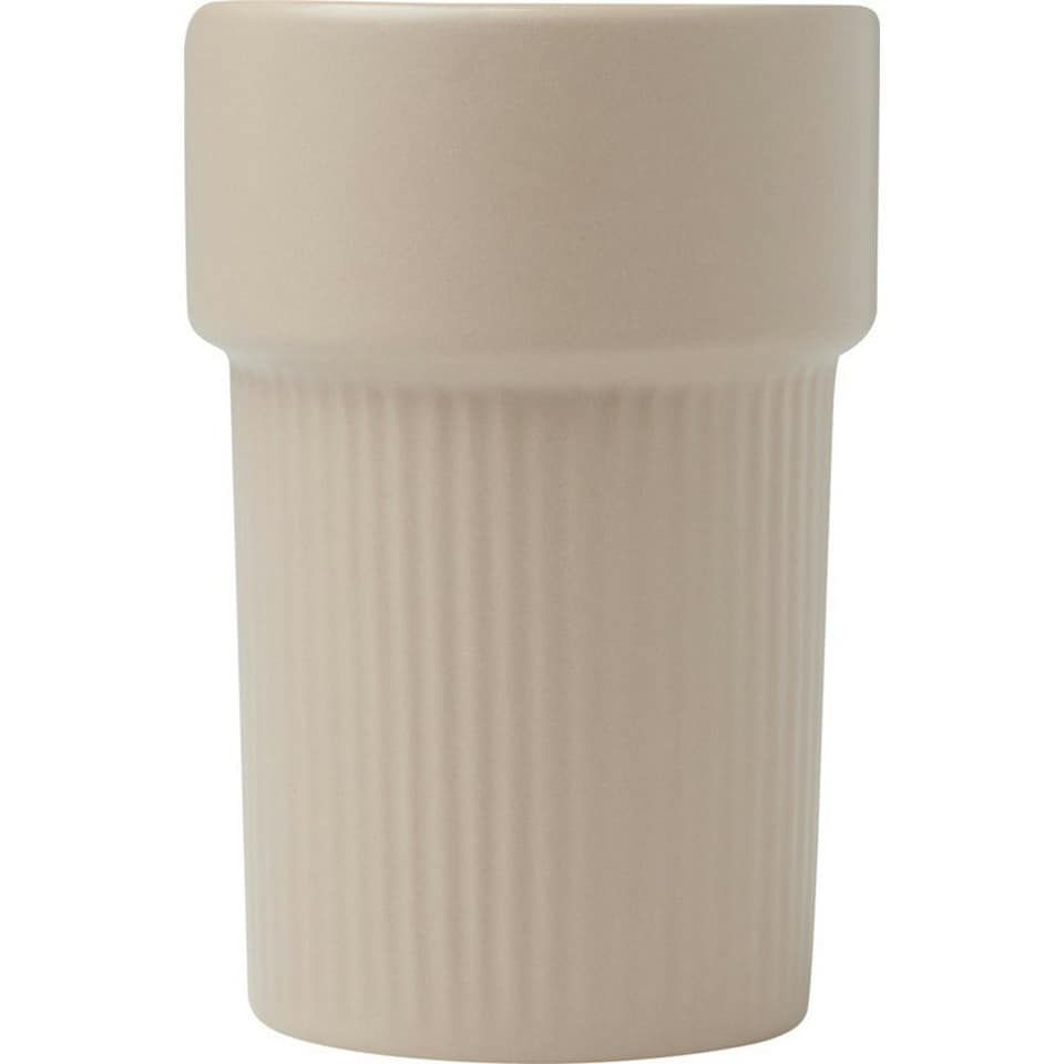 image 1 of Fika Bamboo Sleeve 340ml Tumbler - Oatmeal - One Size