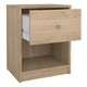 image 5 of May Bedside 1 Drawer in Jackson Hickory Oak