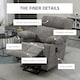image 6 of HOMCOM Heavy Duty Riser and Recliner Chair Lift Chair for the Elderly, Grey Grey