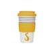 image 1 of KitchenCraft 410ml Bamboo A to Z Letter "S" Reuseable Mug | Multi