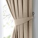 image 3 of Fusion Dijon Pencil Pleat Curtains Natural