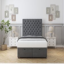 Sloomy Mayfair Armour Coniston Ottoman Bed With Mattress With 26" Strutted Headboard 2'6 Small Single