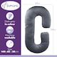 image 3 of Aamira Dark Grey Pregnancy Maternity Pillow, 140x65x20cm C Shaped Memory Foam | Grey | Grey | Standard | 1
