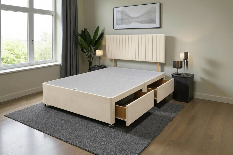 Emily Divan Bed Base 2 Drawers And Headboard