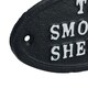 image 4 of The Smoking Shelter Cast Iron Sign Plaque Door Wall House Gate Post Pub Hotel