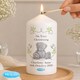 image 3 of Personalised Me To You Religious Cross Pillar Candle | White
