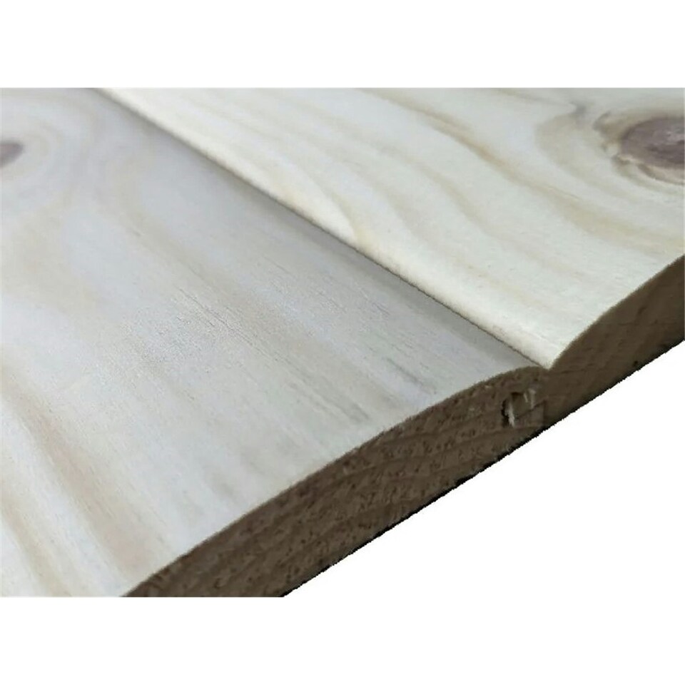 image 1 of PACK OF 20 (Total 20 Units) - 25mm x 100mm (19mm x 96mm Finish) Tongue & Groove Loglap Timber Cladding - 4.8m Length