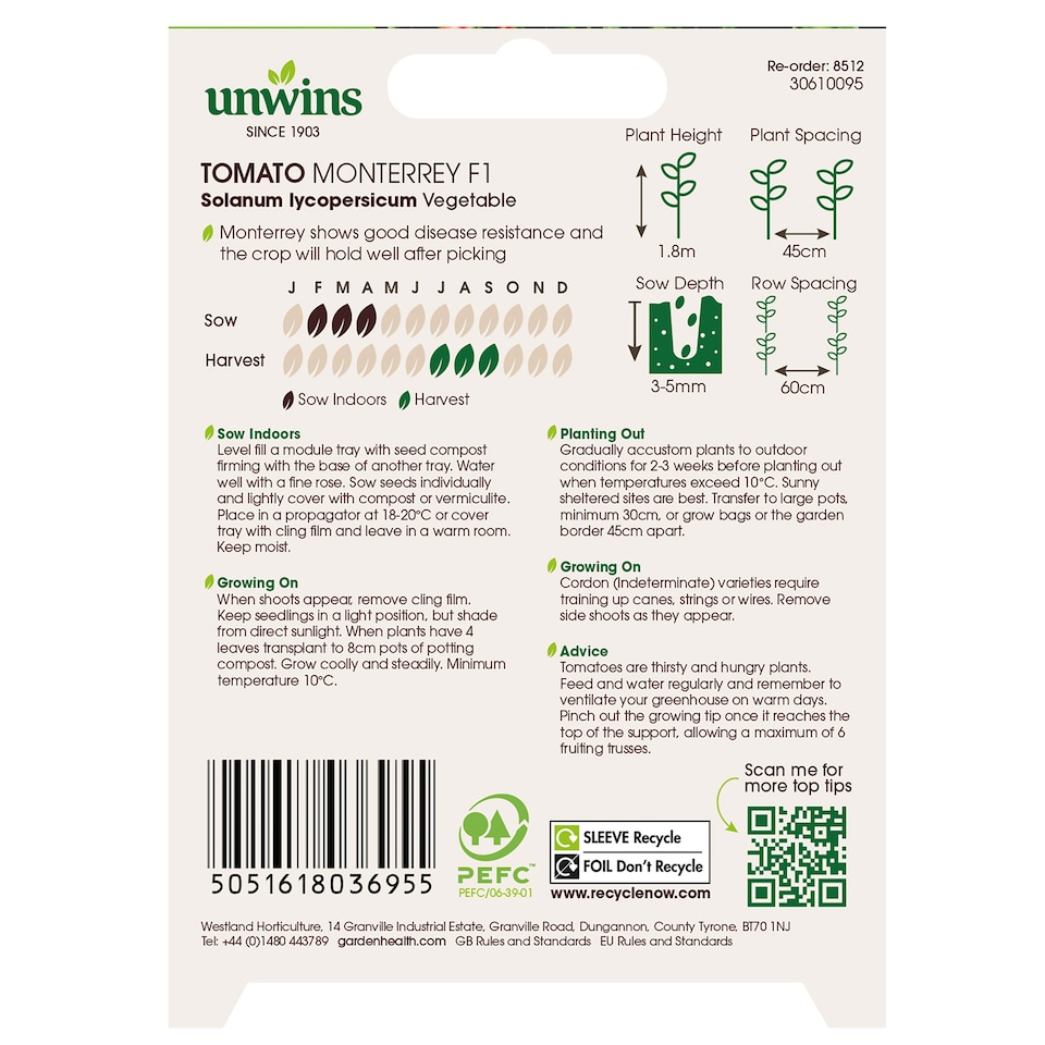 image 1 of Tomato (Cherry) Monterrey F1 (Organic) | Multi | Red