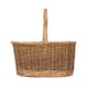 image 3 of Small Childs Country Oval Wicker Shopping Basket | Brown | Brown | S
