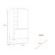 image 6 of Core Products Dallas, Drinks & Storage Bar H107cm x W56.2cm x D41cm White