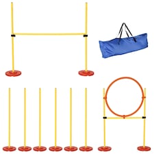 PawHut Outdoor 3 PC Dog Pet Agility Training Garden Starter Obstacle Set for Dog