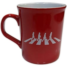 The Beatles Unboxed Mug: Abbey Road Crossing - red - Drinking Items N/A