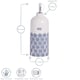 image 3 of Nicola Spring Hand-Printed Olive Oil Pourer Bottle - 500ml - Blue