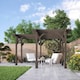 image 2 of Corner Pergola - Wood - L360 x W360 cm - Rustic Brown