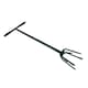 image 1 of Multi Prong Long Handle Hand Tiller Cultivator Garden Weeder