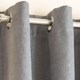image 2 of Vogue Grey Curtains 66 x 54 inch (168 x 137 cm) Room Darkening Eyelet Thermal Noise Reducing Curtains for Bedroom and Living Room