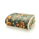 image 2 of Mushroom Sage Woodland Print Flannel Throw with Sherpa Fleece – 140x180cm Green | Sage