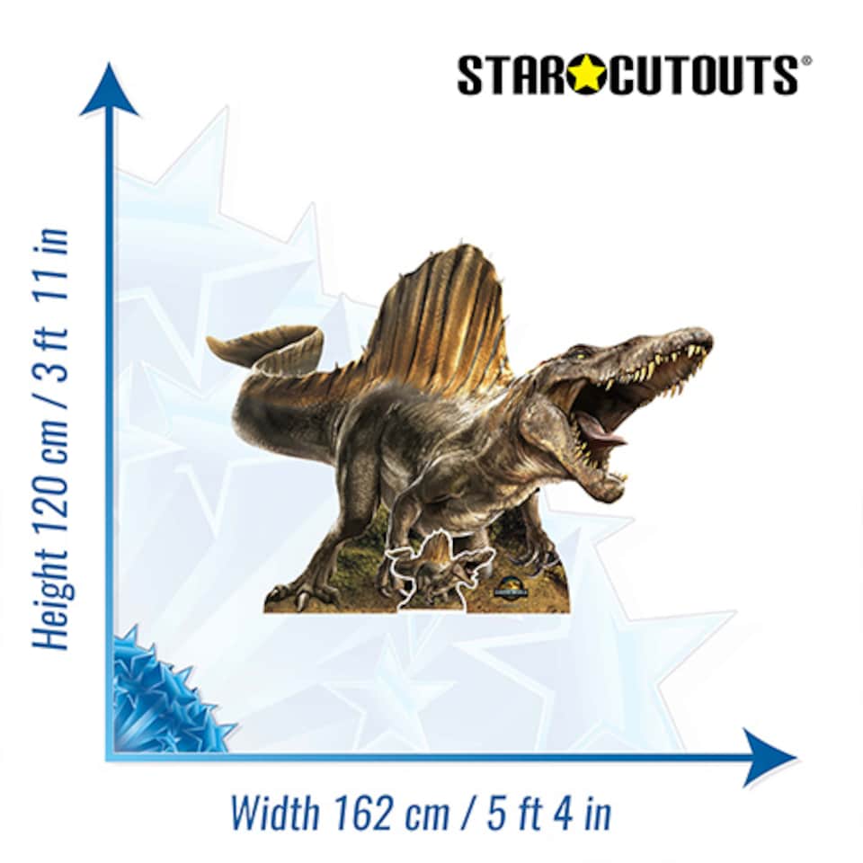 image 1 of Spinosaurus Dinosaur Jurassic World Rebirth Lifesize Cardboard Cutout 120cm