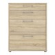 image 2 of Prima Office Storage with 2 Drawers 2 File Drawers In Oak