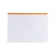 image 6 of Pack of 12 A6 Clear Zippy Bags with Orange Zip