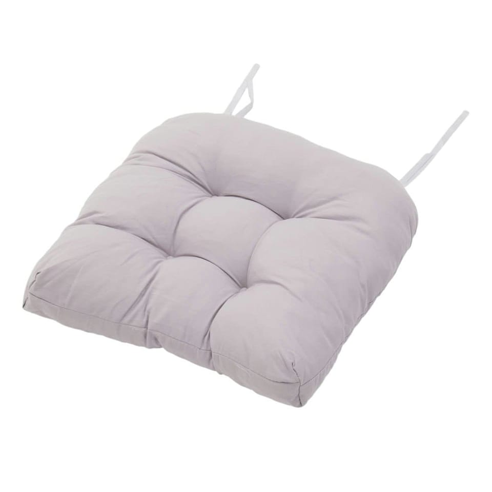 image 1 of Living and Home Set of 2 Outdoor Lounge Chair Cushions, Grey
