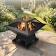 image 8 of Hortus Metal Square Firepit BBQ